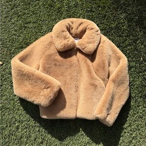 Tan Faux Fur Jacket